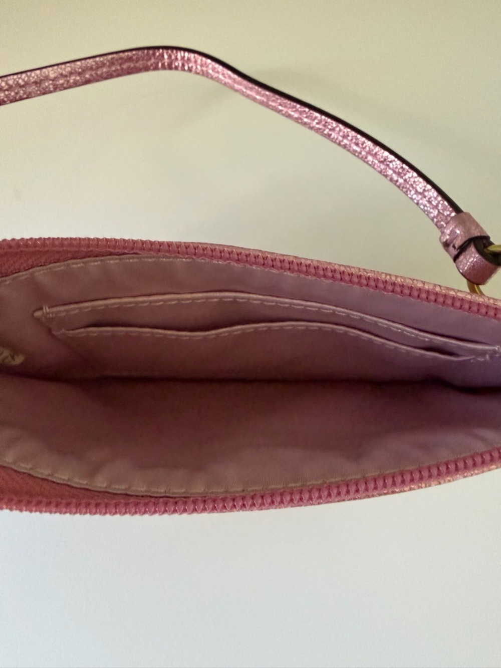 Coach Pink Glitter Wristlet - Picture 12 of 14